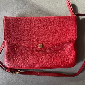 Louis Vuitton Twice Red Monogram Empreinte